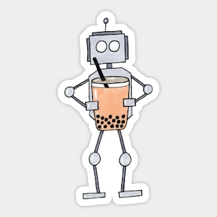 Boba Bot Sticker